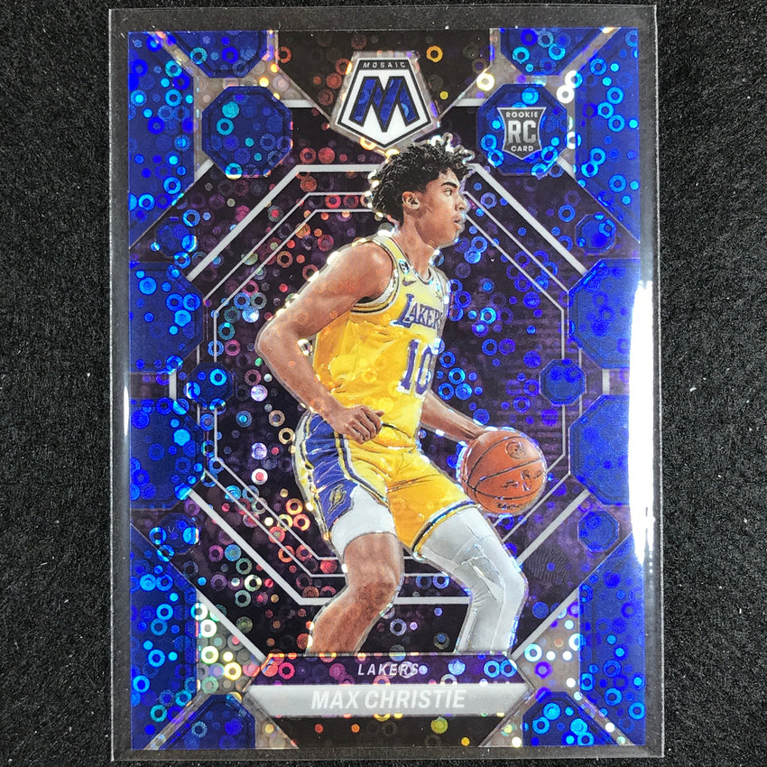2022-23 Mosaic MAX CHRISTIE Rookie Fast Break Blue Disco 1/85 #229