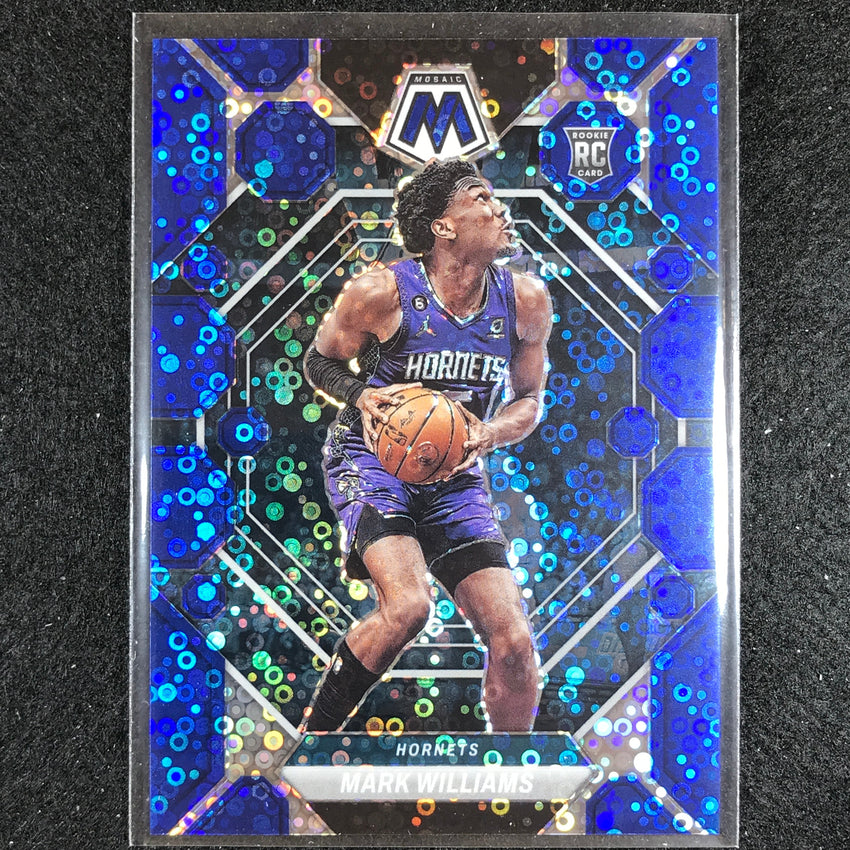 2022-23 Mosaic MARK WILLIAMS Rookie Fast Break Blue Disco 83/85 #230