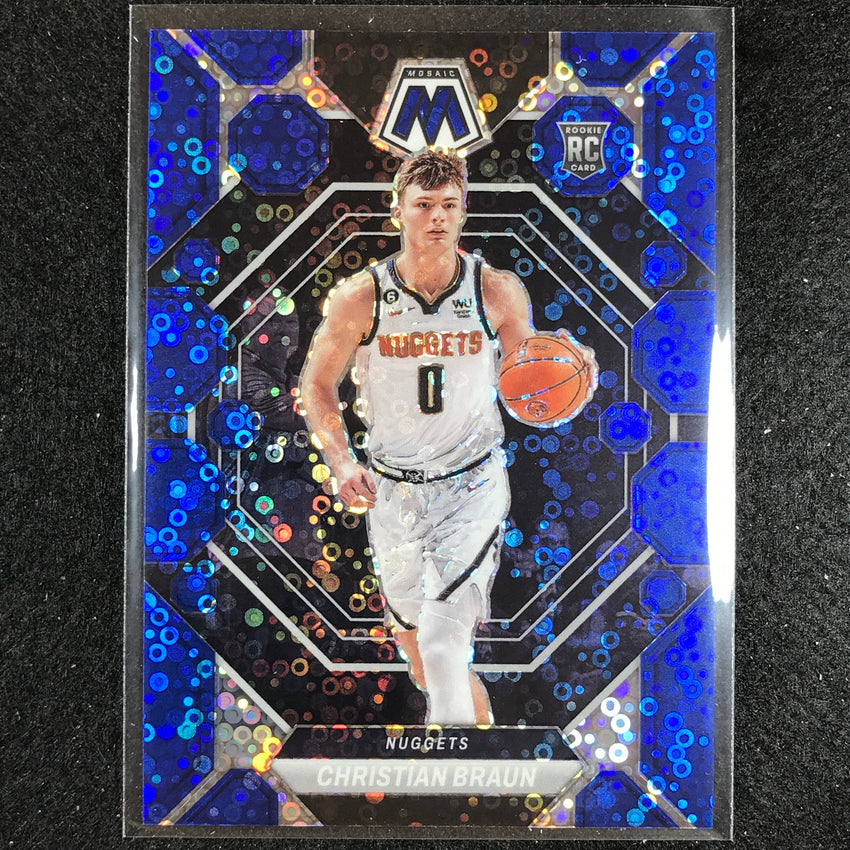 2022-23 Mosaic CHRISTIAN BRAUN Rookie Fast Break Blue Disco 83/85 #240