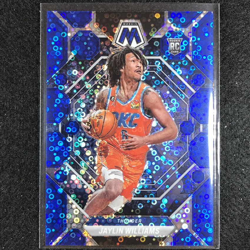 2022-23 Mosaic JAYLIN WILLIAMS Rookie Fast Break Blue Disco 9/85 #241