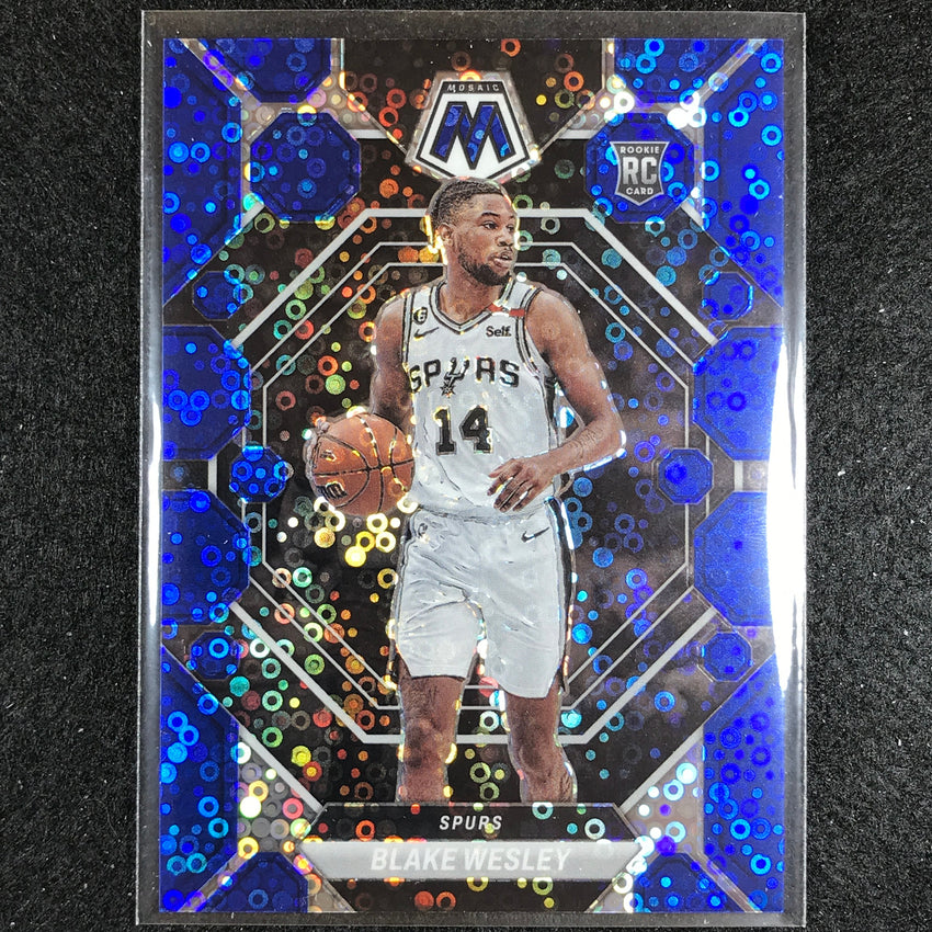 2022-23 Mosaic BLAKE WESLEY Rookie Fast Break Blue Disco 11/85 #249