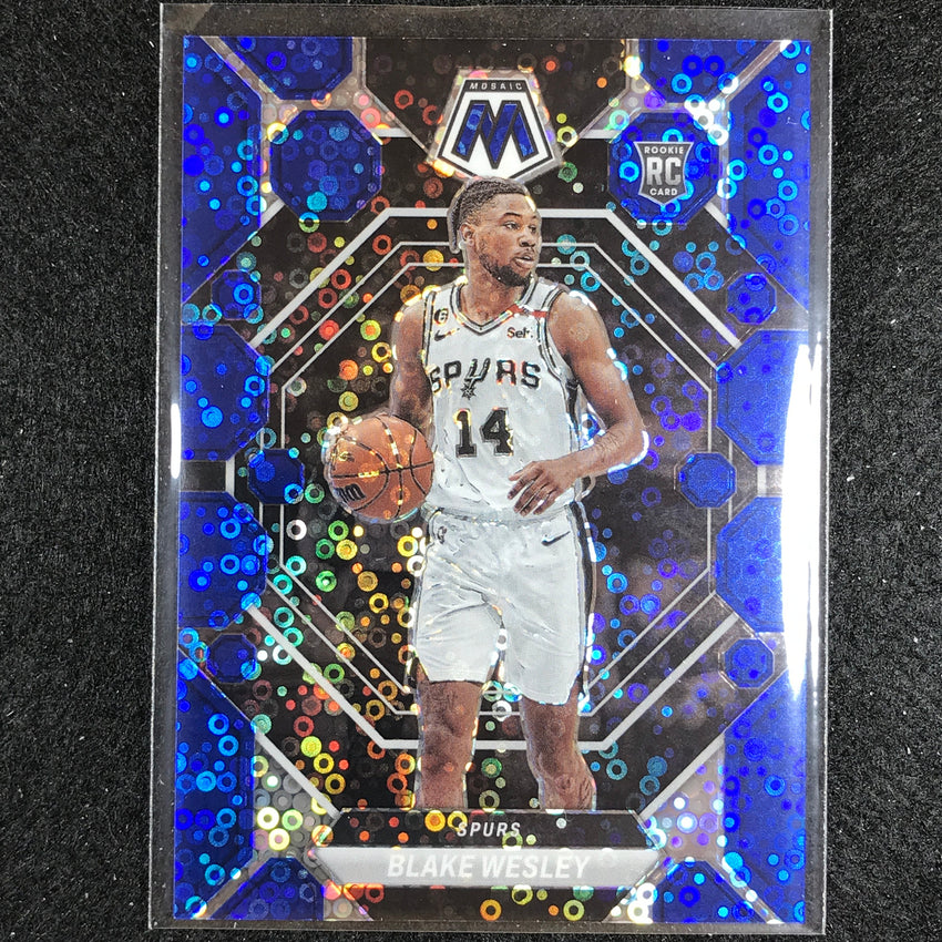 2022-23 Mosaic BLAKE WESLEY Rookie Fast Break Blue Disco 21/85 #249