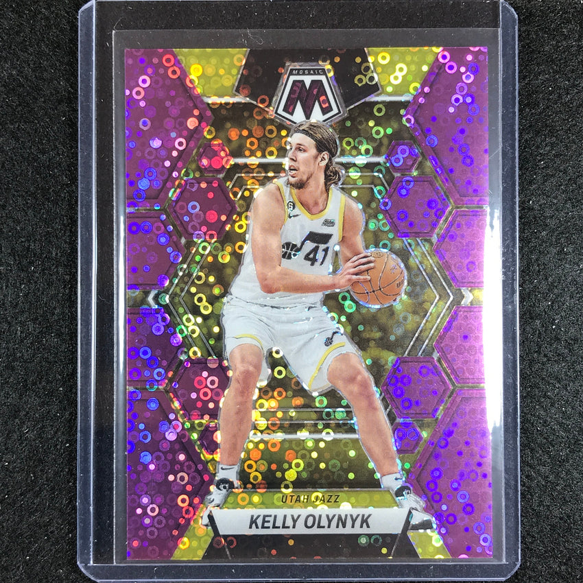 2022-23 Mosaic KELLY OLYNYK Fast Break Purple Disco 49/50 #62