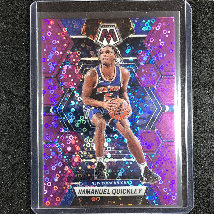 2022-23 Mosaic IMMANUEL QUICKLEY Fast Break Purple Disco 15/50 #63