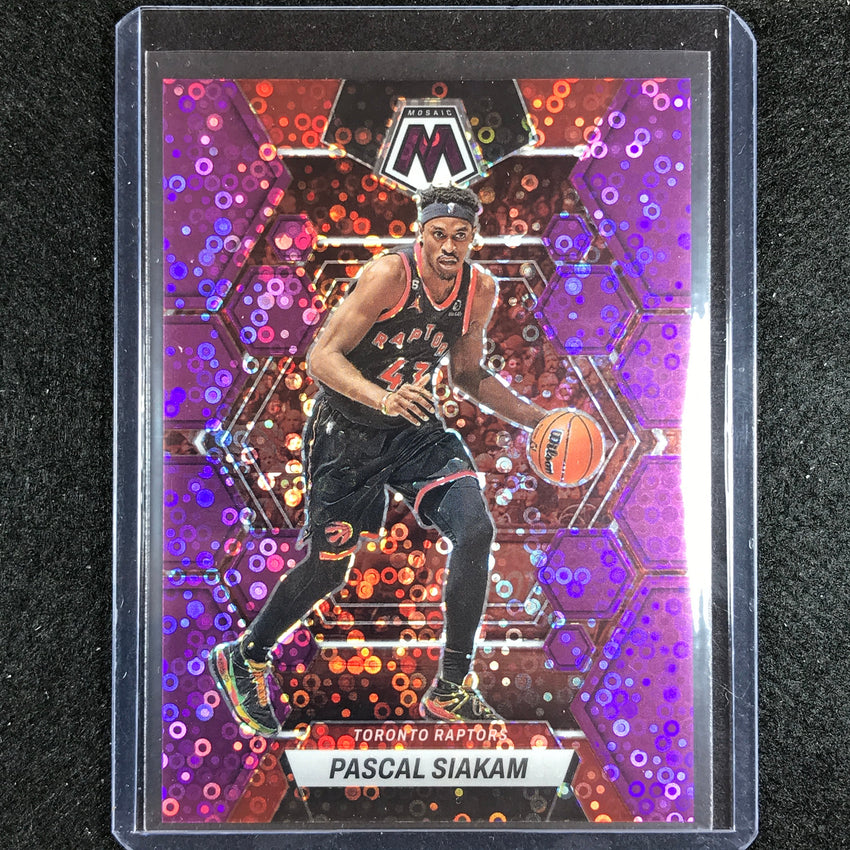 2022-23 Mosaic PASCAL SIAKAM Fast Break Purple Disco 3/50 #68