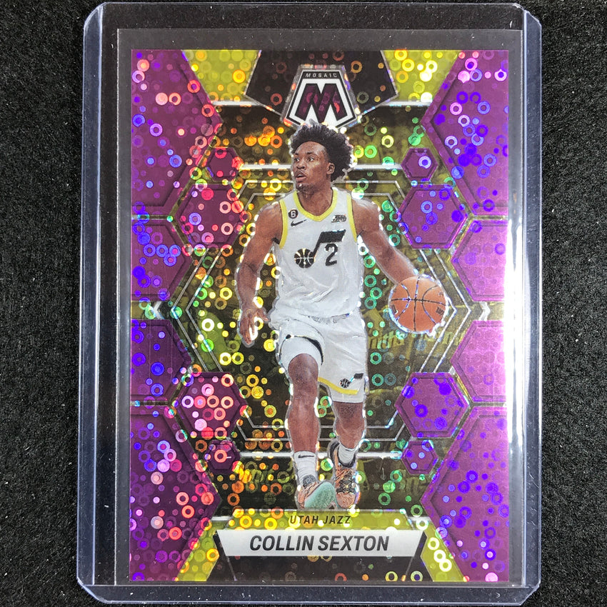 2022-23 Mosaic Collin Sexton Fast Break Purple Disco 17/50 No 69