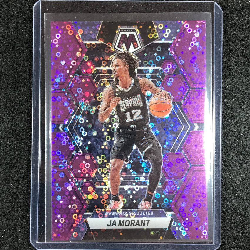 2022-23 Mosaic Ja Morant Fast Break Purple Disco 28/50 No 82
