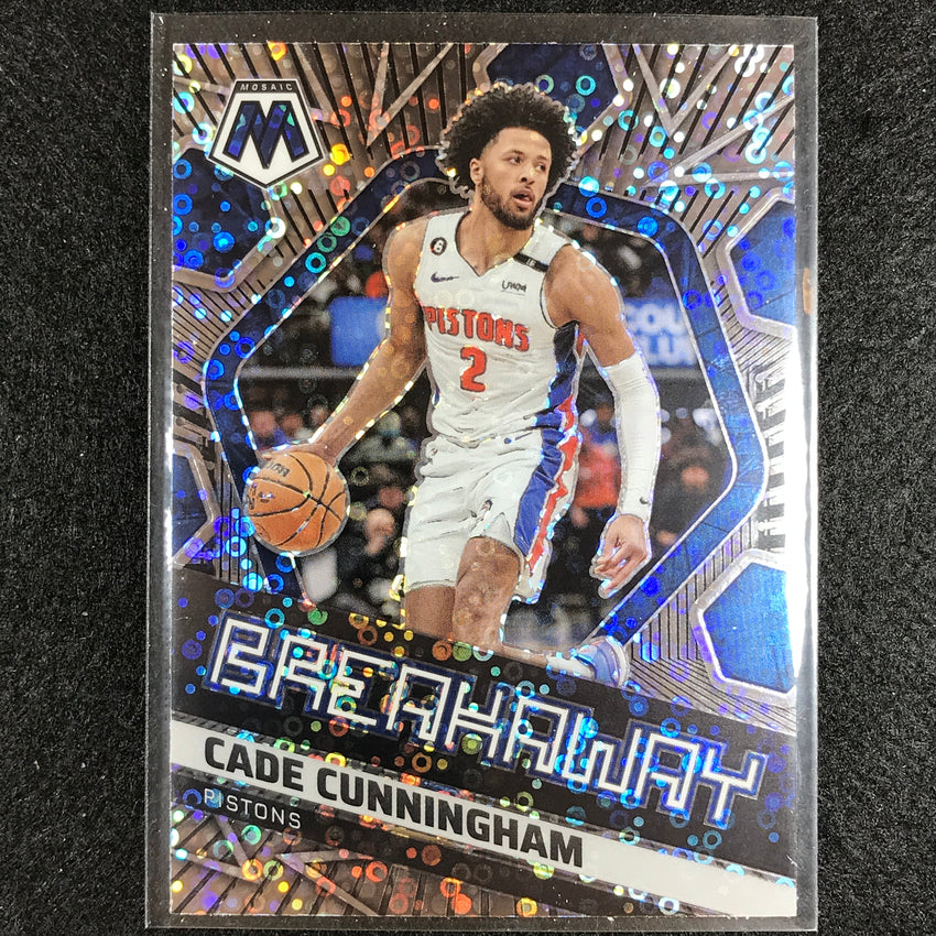 2022-23 Mosaic Cade Cunningham Breakaway Fast Break Silver Disco No 7