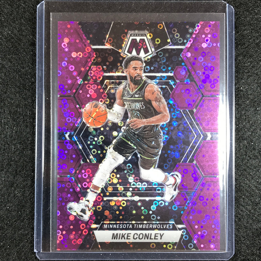 2022-23 Mosaic MIKE CONLEY Fast Break Purple Disco 45/50 #101