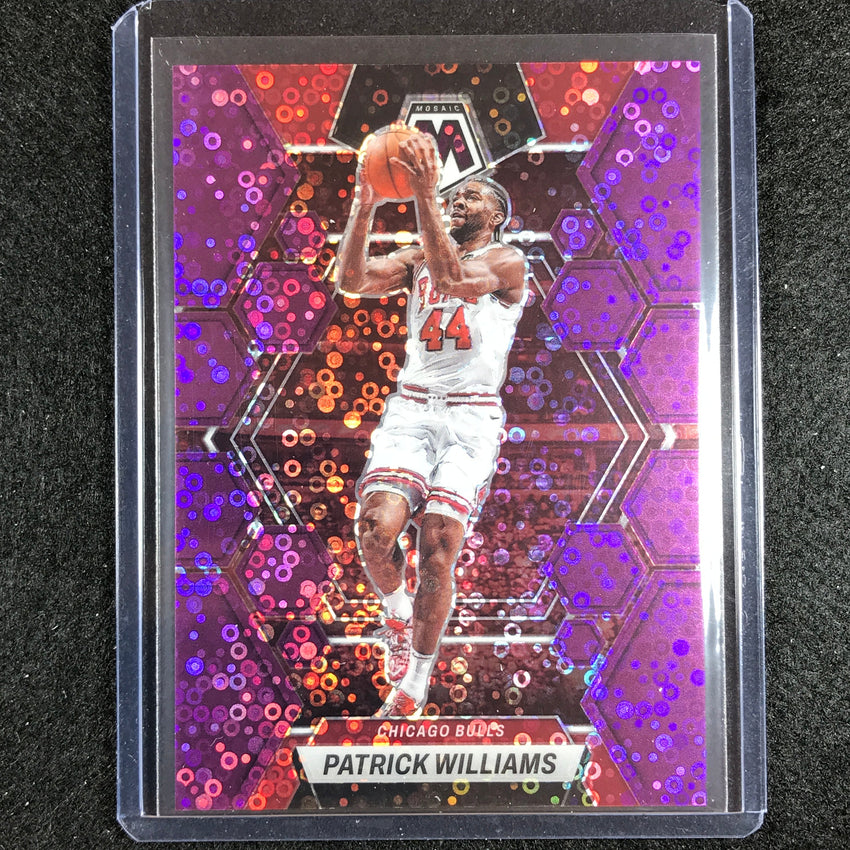 2022-23 Mosaic PATRICK WILLIAMS Fast Break Purple Disco 49/50 #131
