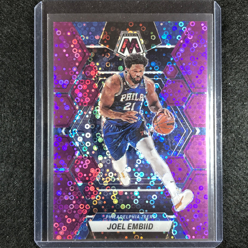 2022-23 Mosaic JOEL EMBIID Fast Break Purple Disco 33/50 #141