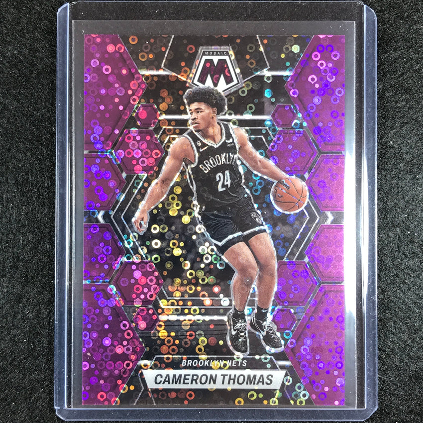 2022-23 Mosaic CAMERON THOMAS Fast Break Purple Disco 44/50 #159