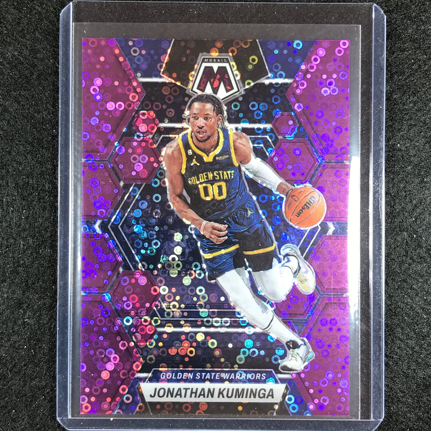 2022-23 Mosaic Jonathan Kuminga Fast Break Purple Disco 7/50 No 184