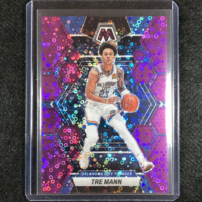 2022-23 Mosaic Tre Mann Fast Break Purple Disco 1/50 No 186