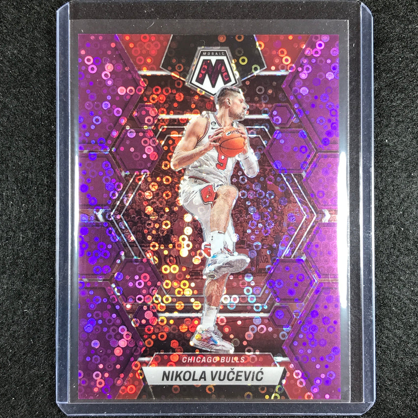 2022-23 Mosaic Nikola Vucevic Fast Break Purple Disco 1/50 No 187