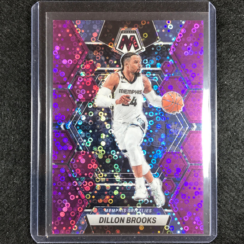 2022-23 Mosaic Dillon Brooks Fast Break Purple Disco 16/50 No 189