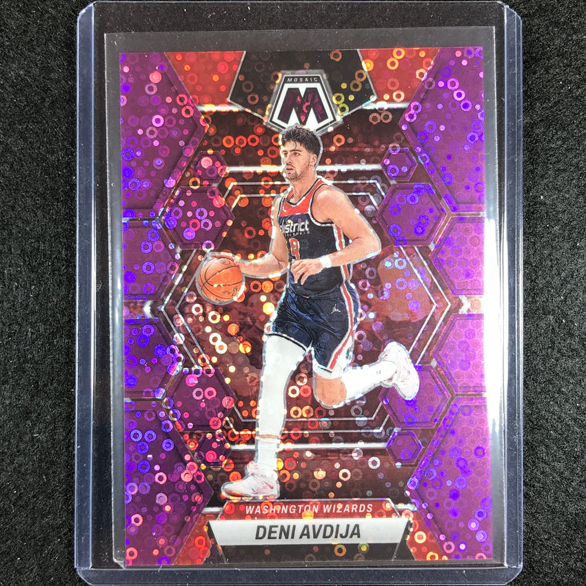 2022-23 Mosaic DENI AVDIJA Fast Break Purple Disco 42/50 #195