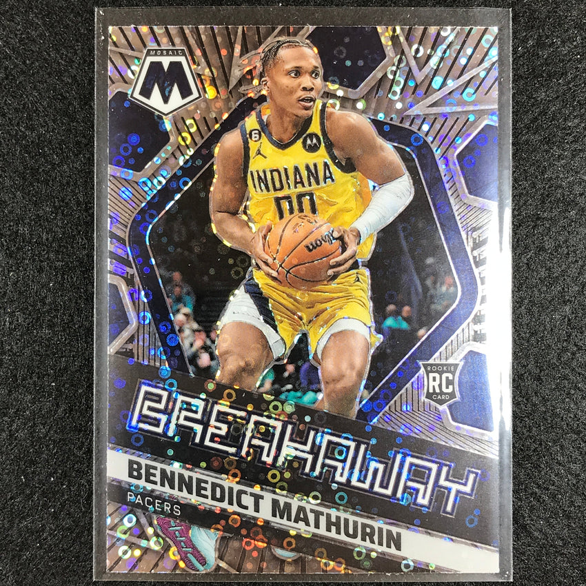 2022-23 Mosaic BENNEDICT MATHURIN Breakaway Rookie Fast Break Silver Disco #13