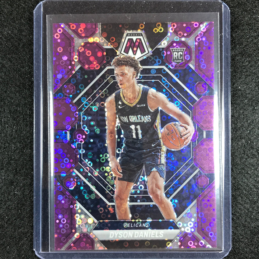 2022-23 Mosaic Dyson Daniels Rookie Fast Break Purple Disco 36/50 No 203