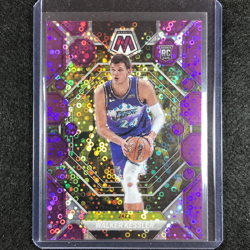 2022-23 Mosaic WALKER KESSLER Rookie Fast Break Purple Disco 11/50 #212
