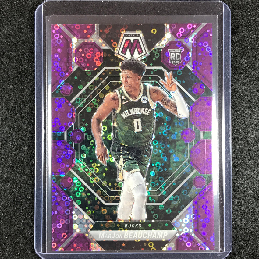 2022-23 Mosaic MARJON BEAUCHAMP Rookie Fast Break Purple Disco 2/50 #218