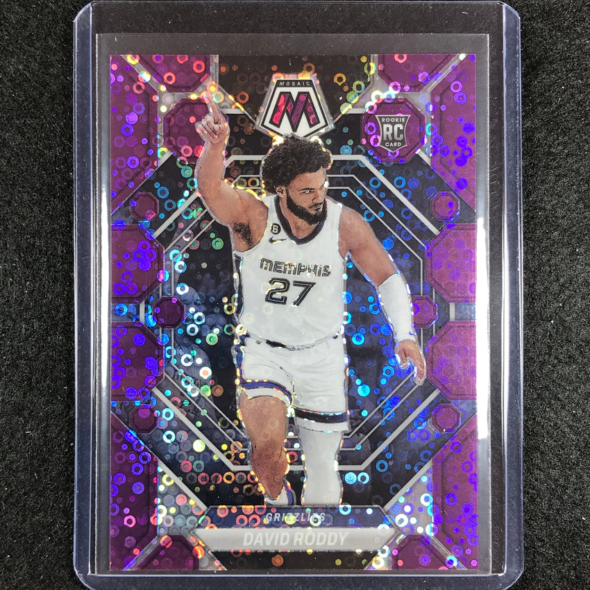 2022-23 Mosaic DAVID RODDY Rookie Fast Break Purple Disco 46/50 #223
