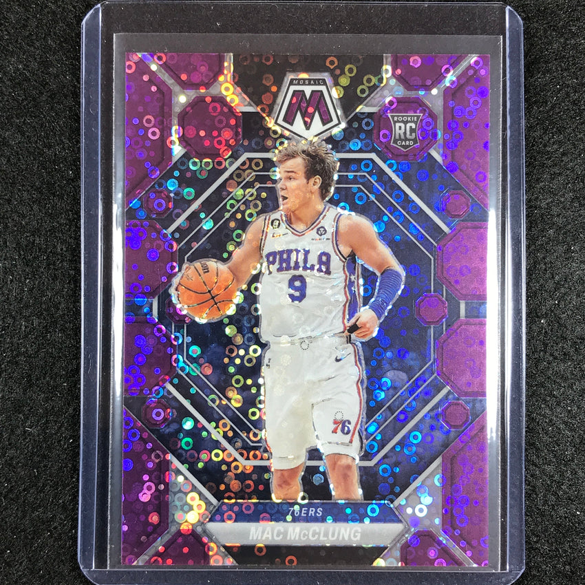 2022-23 Mosaic Mac Mcclung Rookie Fast Break Purple Disco 1/50 No 238