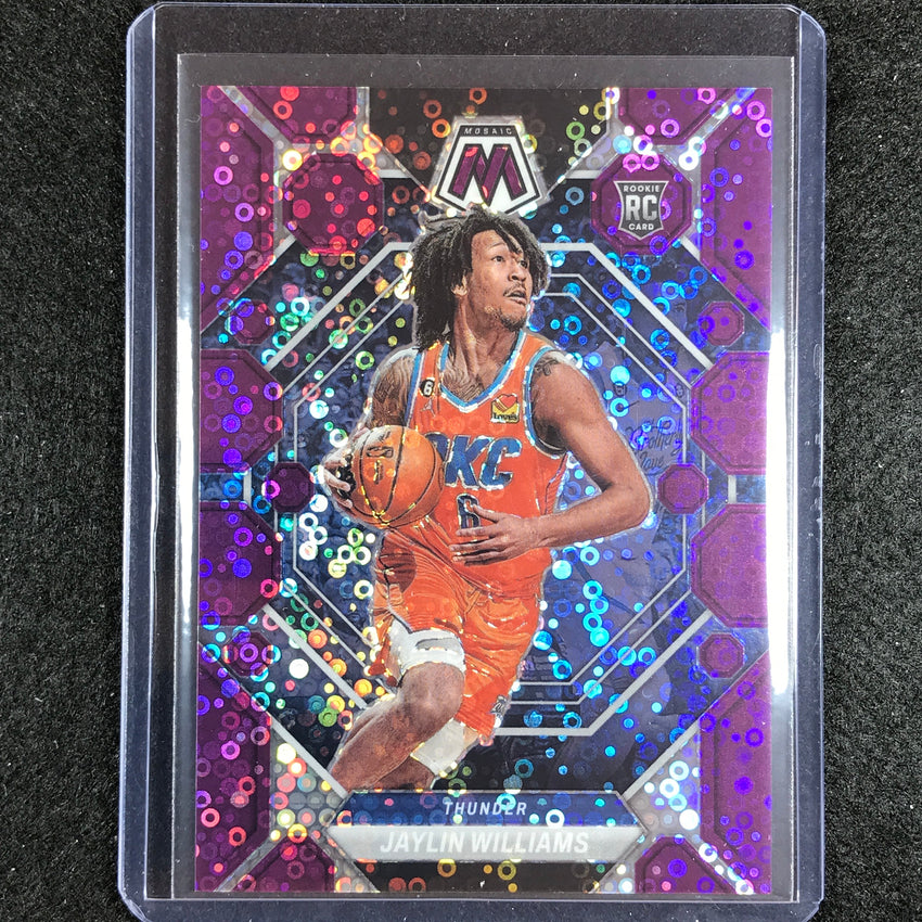 2022-23 Mosaic JAYLIN WILLIAMS Rookie Fast Break Purple Disco 8/50 #241