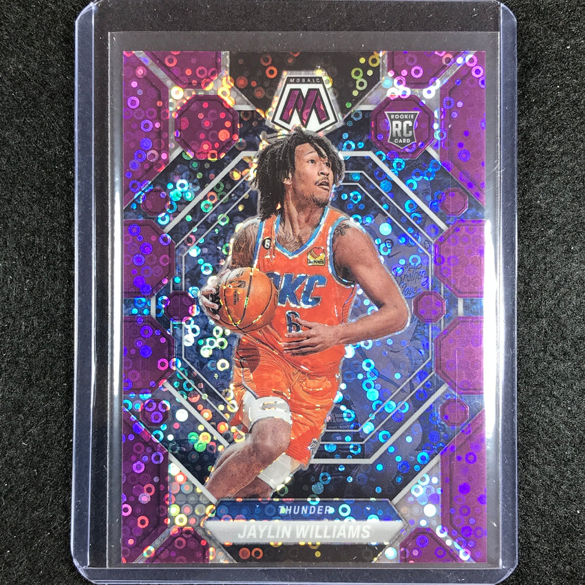 2022-23 Mosaic JAYLIN WILLIAMS Rookie Fast Break Purple Disco 43/50 #241