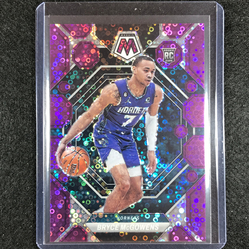 2022-23 Mosaic BRYCE MCGOWENS Rookie Fast Break Purple Disco 4/50 #242
