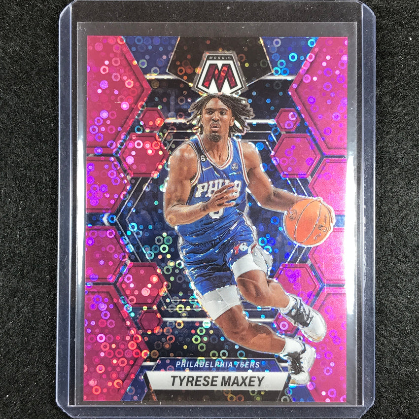 2022-23 Mosaic Tyrese Maxey Fast Break Pink Disco 8/20