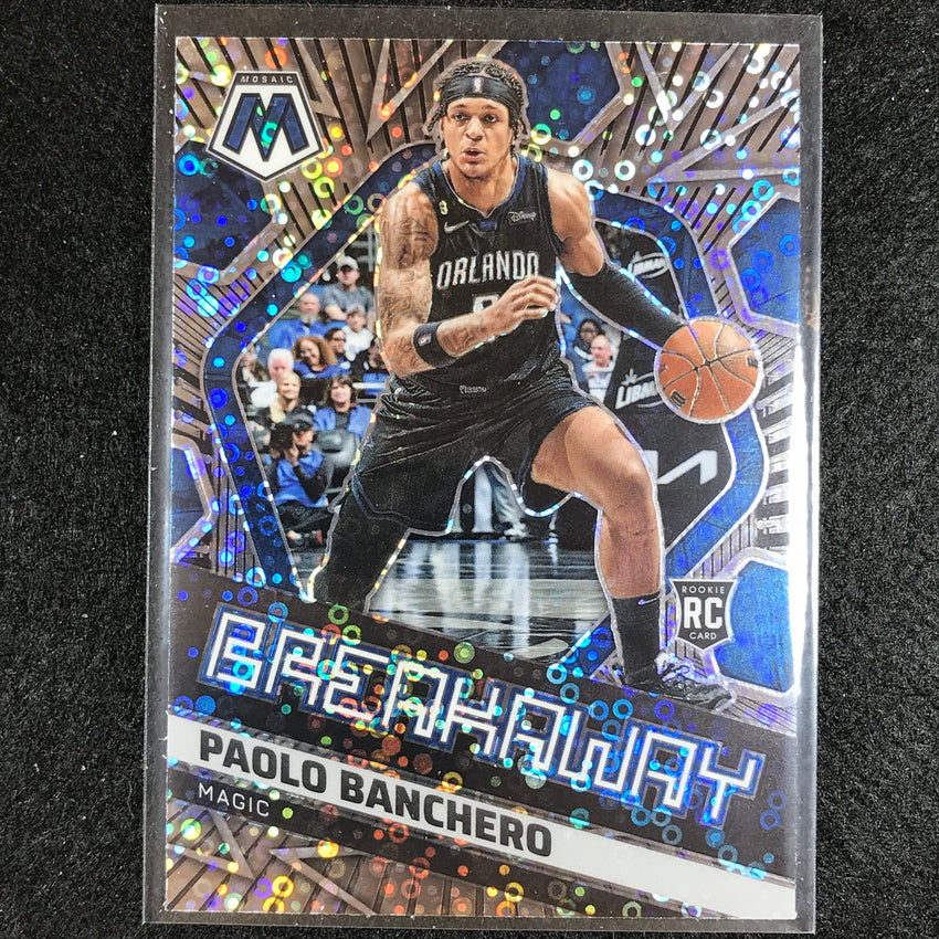 2022-23 Mosaic Paolo Banchero Breakaway Rookie Fast Break Silver Disco No 19