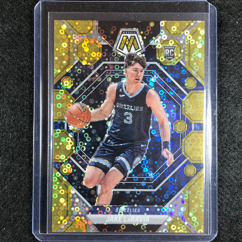 2022-23 Mosaic Jake Laravia Rookie Fast Break Gold Disco 8/10