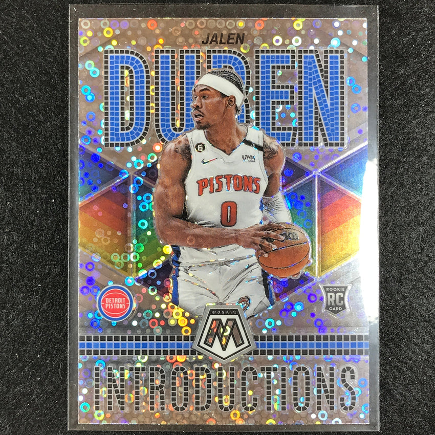 2022-23 Mosaic JALEN DUREN Introductions Rookie Fast Break Silver Disco #3