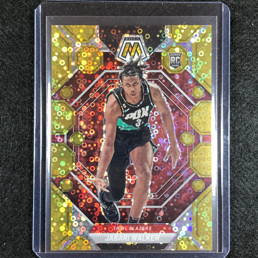 2022-23 Mosaic Jabari Walker Rookie Fast Break Gold Disco 8/10