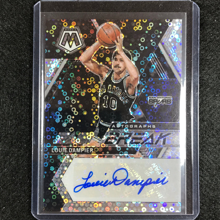 2022-23 Mosaic Louie Dampier Fast Break Auto Silver Disco No Dam