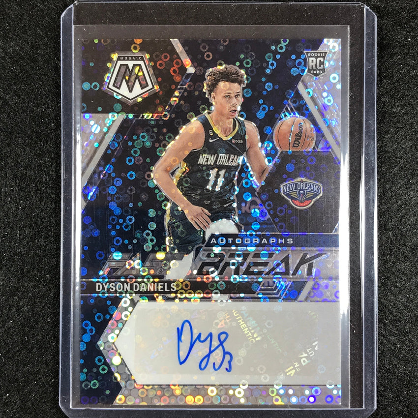 2022-23 Mosaic DYSON DANIELS Fast Break Rookie Auto Silver Disco #DAN