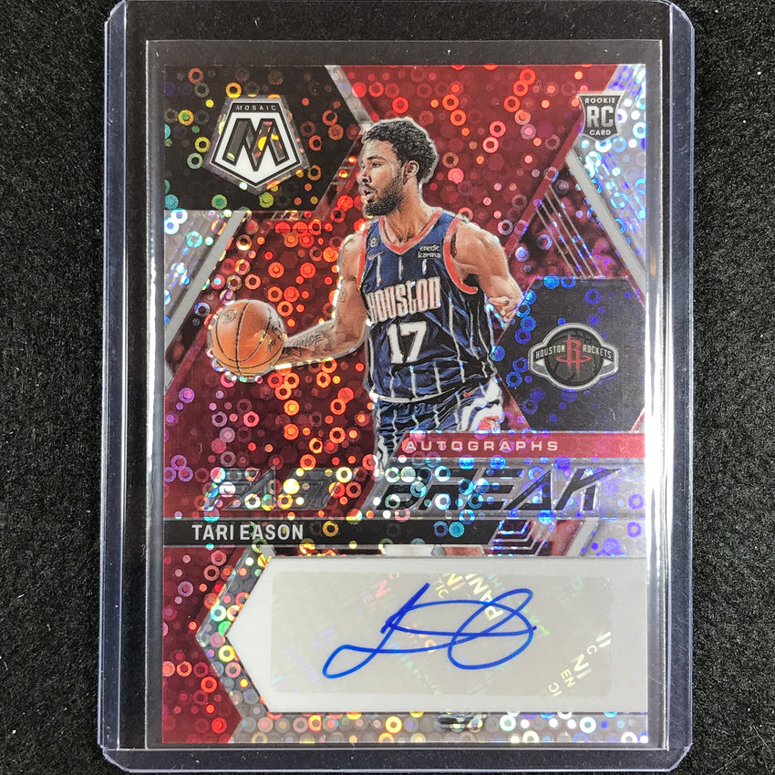 2022-23 Mosaic Tari Eason Fast Break Rookie Auto Silver Disco No Eas