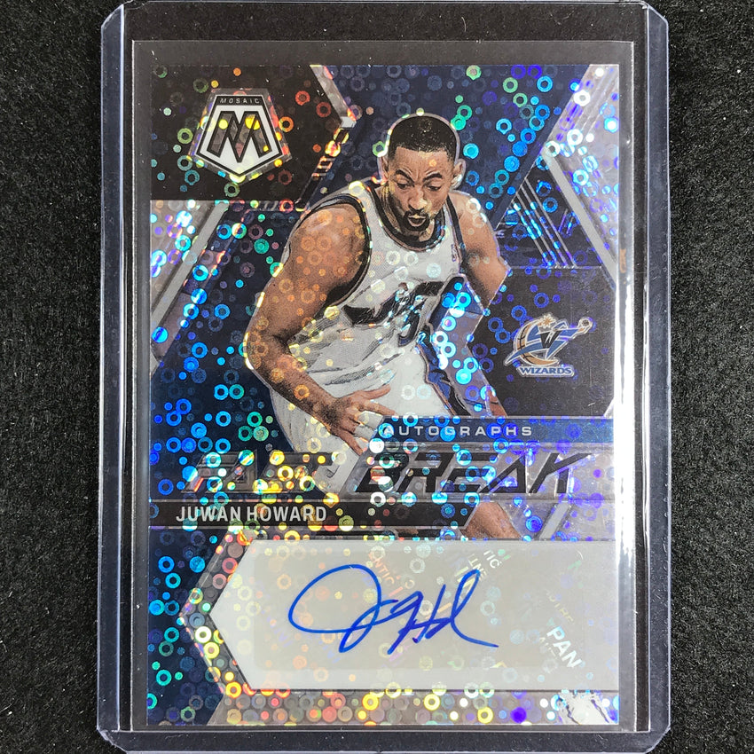 2022-23 Mosaic Juwan Howard Fast Break Auto Silver Disco No How