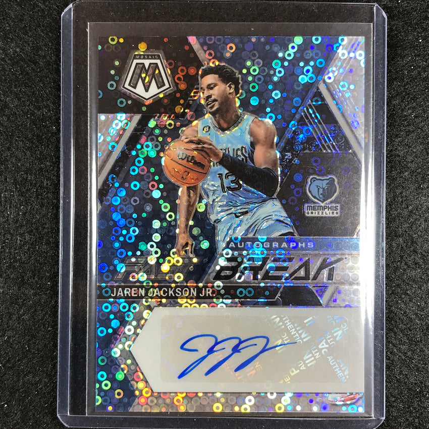2022-23 Mosaic Jaren Jackson Jr. Fast Break Auto Silver Disco No Jjj