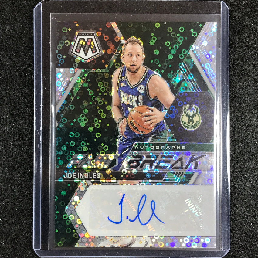 2022-23 Mosaic Joe Ingles Fast Break Auto Silver Disco No Joe