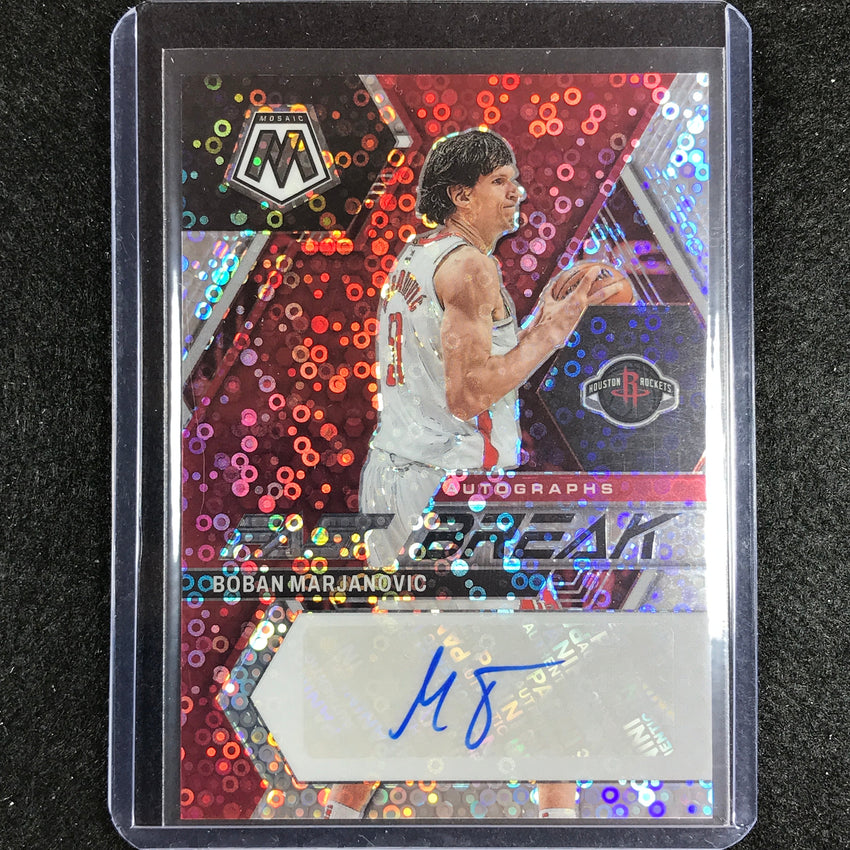2022-23 Mosaic Boban Marjanovic Fast Break Auto Silver Disco No Mar