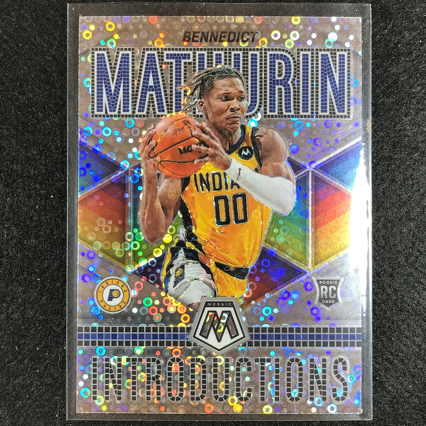 2022-23 Mosaic BENNEDICT MATHURIN Introduction Rookie Fast Break Silver Disco #9