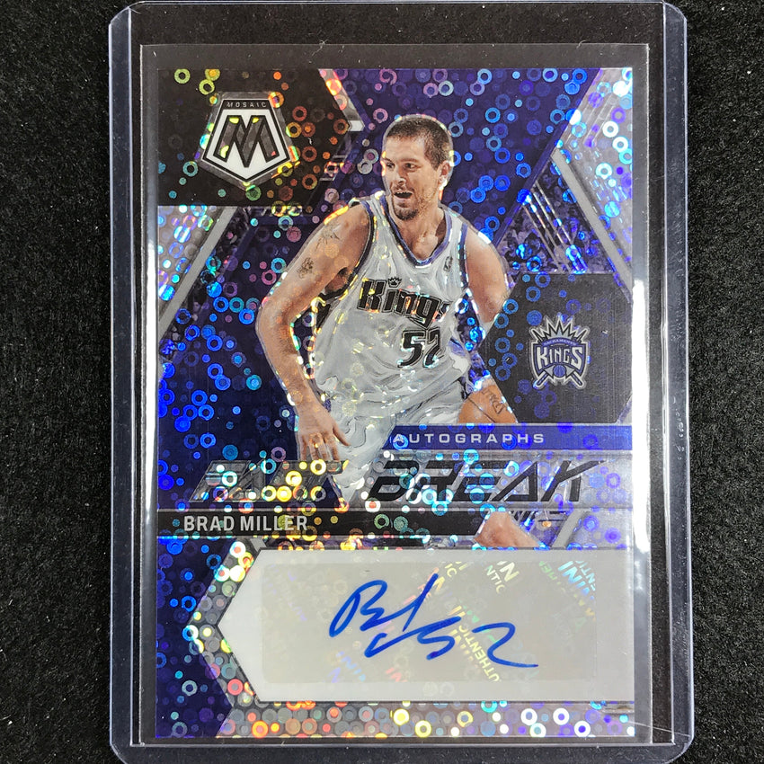 2022-23 Mosaic Brad Miller Fast Break Auto Silver Disco No Mil