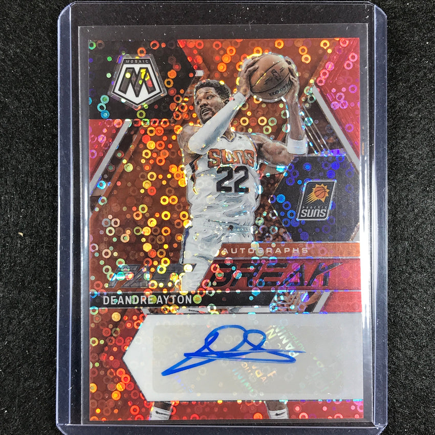2022-23 Mosaic Deandre Ayton Fast Break Auto Red Disco 8/49