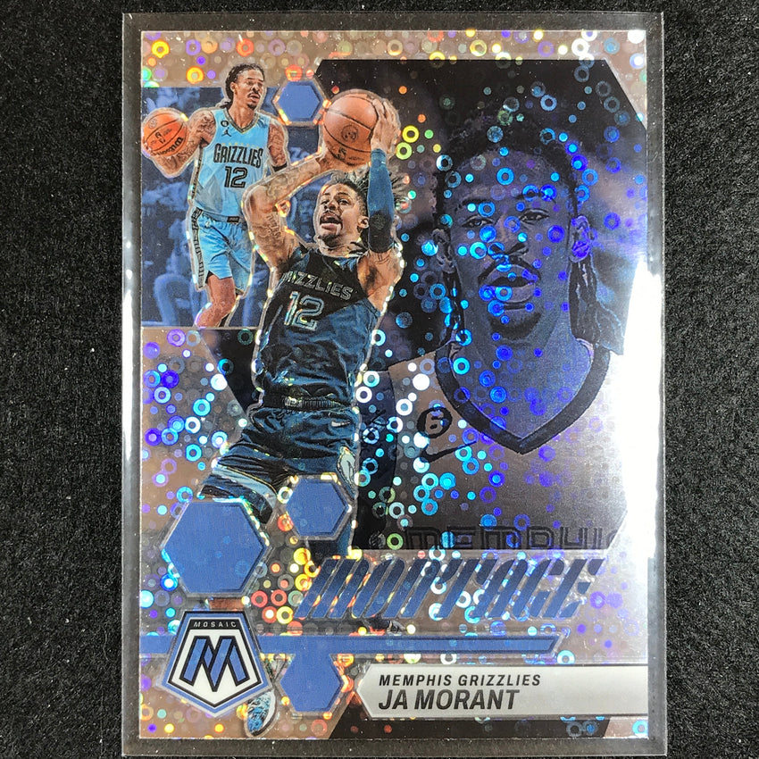 2022-23 Mosaic Ja Morant Montage Fast Break Silver Disco No 8