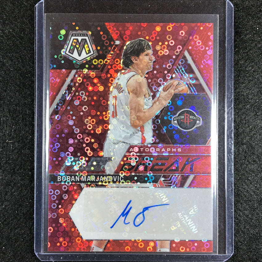 2022-23 Mosaic Boban Marjanovic Fast Break Auto Red Disco 19/49