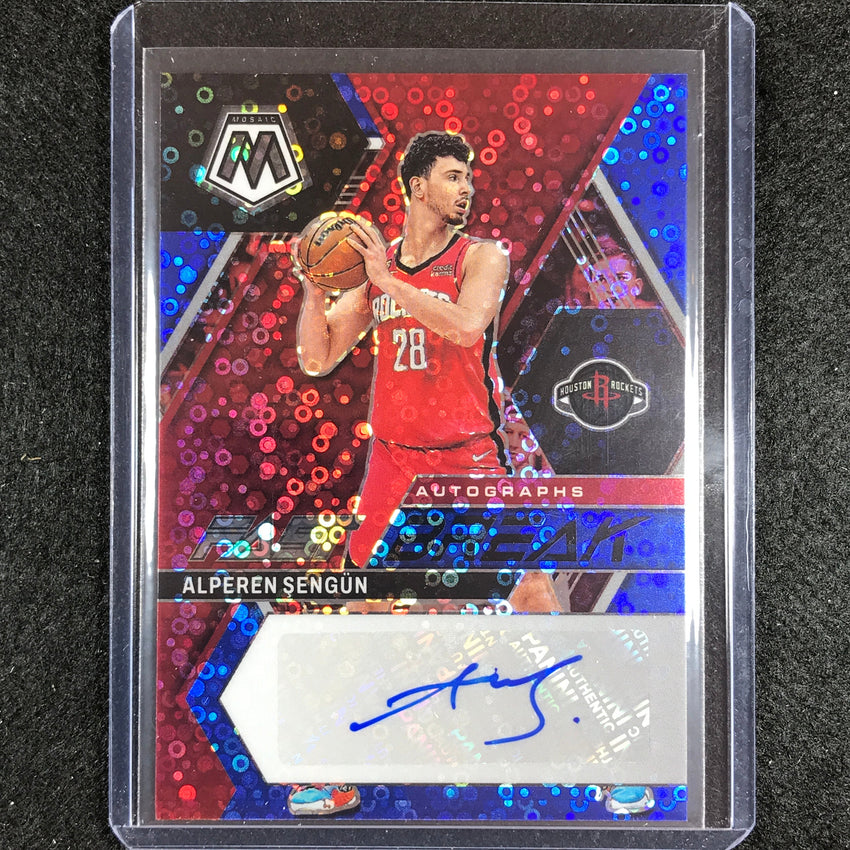 2022-23 Mosaic Alperen Sengun Fast Break Auto Blue Disco 22/25