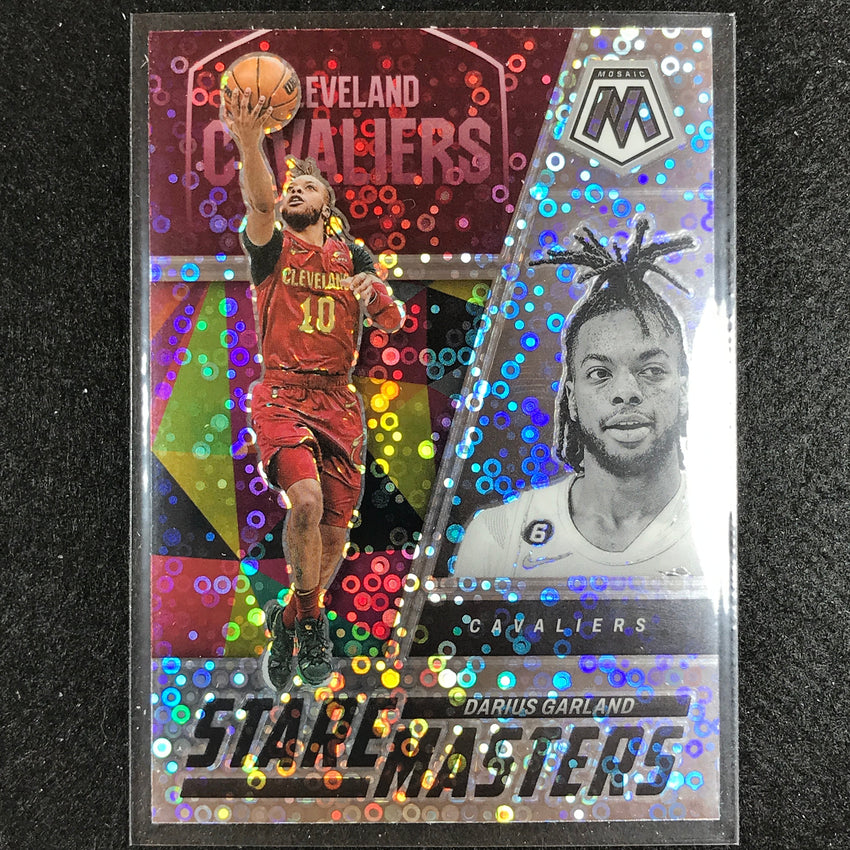 2022-23 Mosaic Darius Garland Stare Masters Fast Break Silver Disco No 8