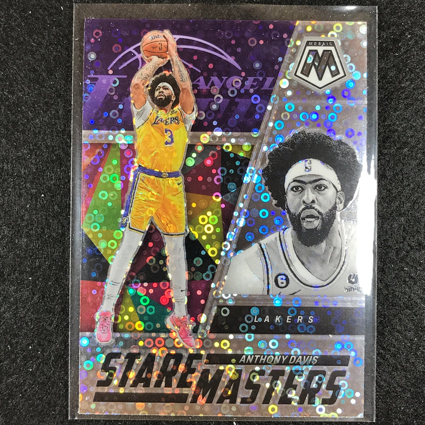 2022-23 Mosaic Anthony Davis Stare Masters Fast Break Silver Disco No 25